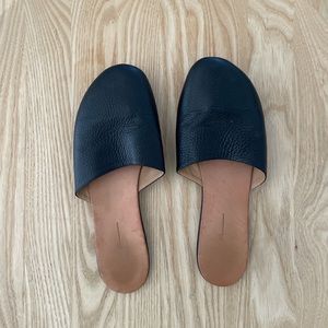 Palatines Black Pebbles Leather Slide